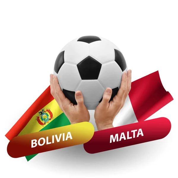 Soccer Football Competition Match National Teams Bolivia Malta — Stock Fotó