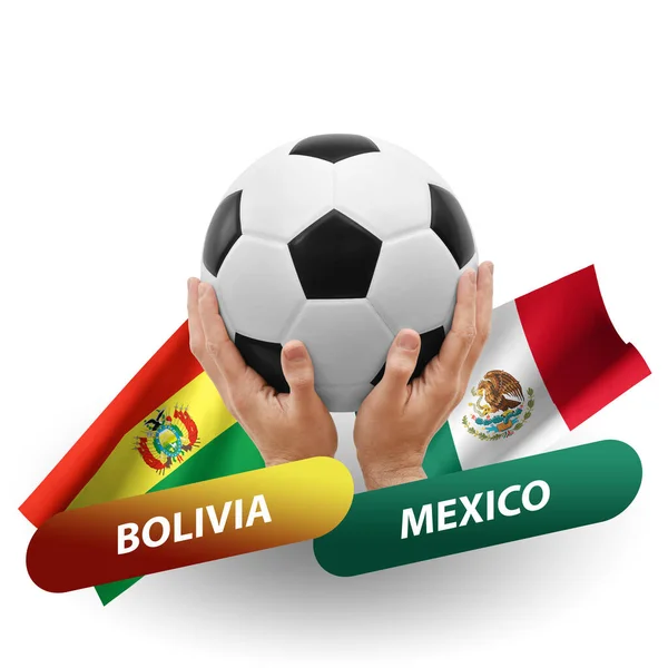 Soccer Football Competition Match National Teams Bolivia Mexico — Stock Fotó