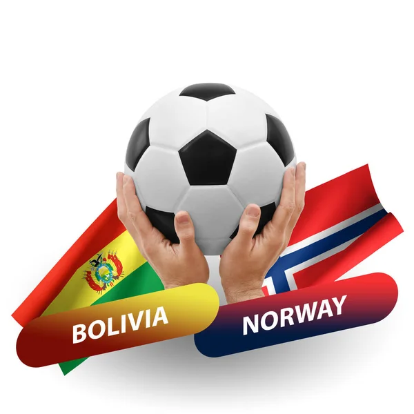 Soccer Football Competition Match National Teams Bolivia Norway — Stock Fotó