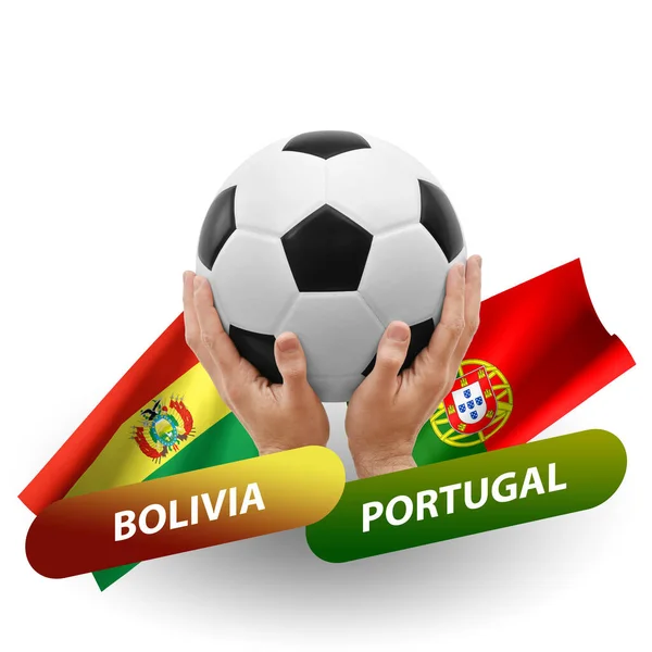 Soccer Football Competition Match National Teams Bolivia Portugal — Stock Photo, Image