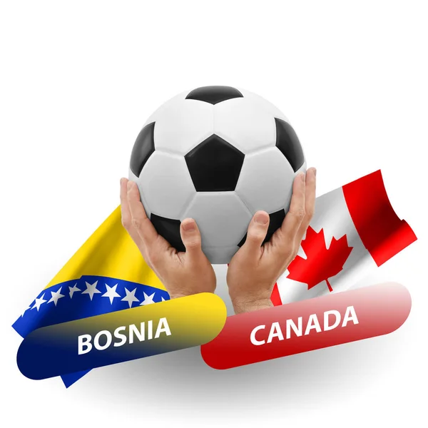 Soccer Football Competition Match National Teams Bosnia Canada — Photo