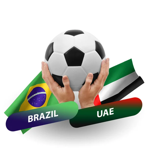 Fútbol Partido Competición Fútbol Equipos Nacionales Brasil Uae — Foto de Stock
