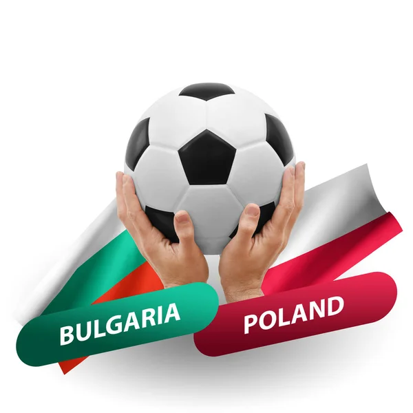 Football Match Compétition Football Équipes Nationales Bulgaria Poland — Photo