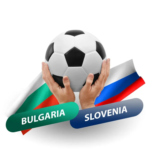 Football Match Compétition Football Les Équipes Nationales Bulgaria Slovenia — Photo