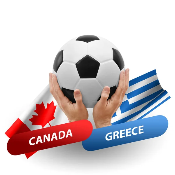 Soccer Football Competition Match National Teams Canada Greece — Photo