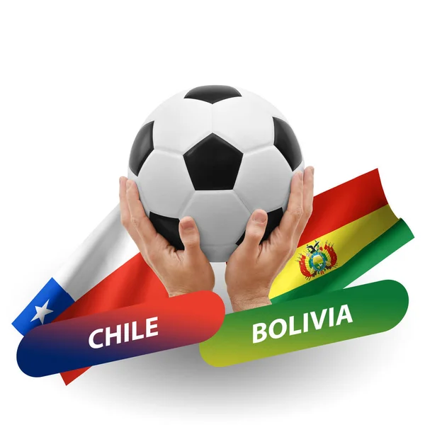 Soccer Football Competition Match National Teams Chile Bolivia — Stock Fotó