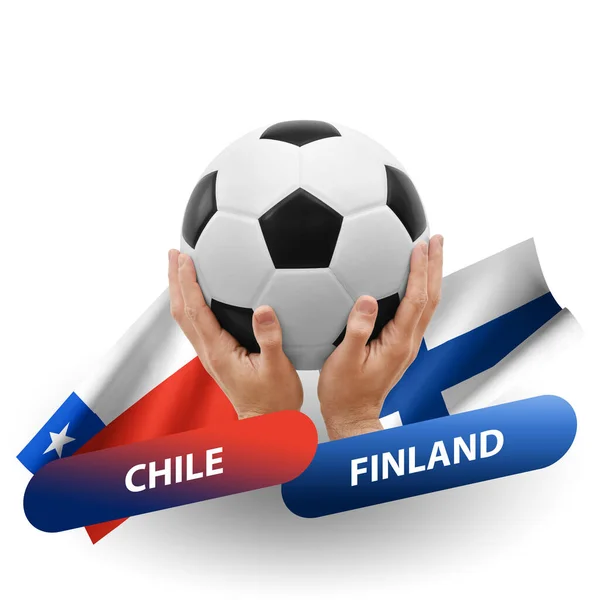 Soccer Football Competition Match National Teams Chile Finland — 图库照片