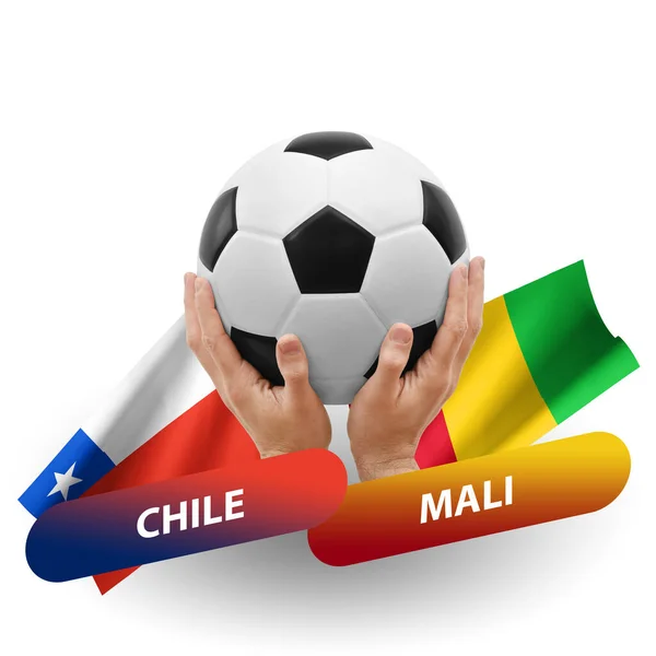 Soccer Football Competition Match National Teams Chile Mali — Stockfoto