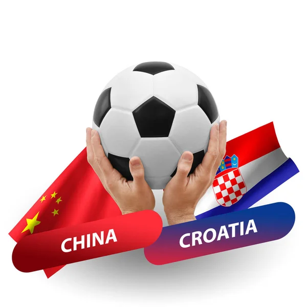 Soccer Football Competition Match National Teams China Croatia — Photo