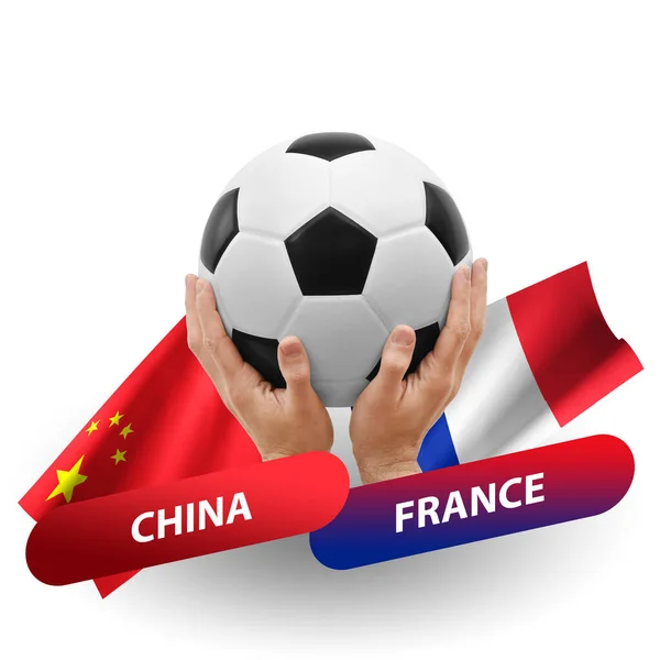 Soccer Football Competition Match National Teams China France — ストック写真