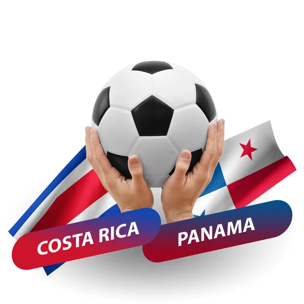 Soccer Football Competition Match National Teams Costa Rica Panama — стоковое фото