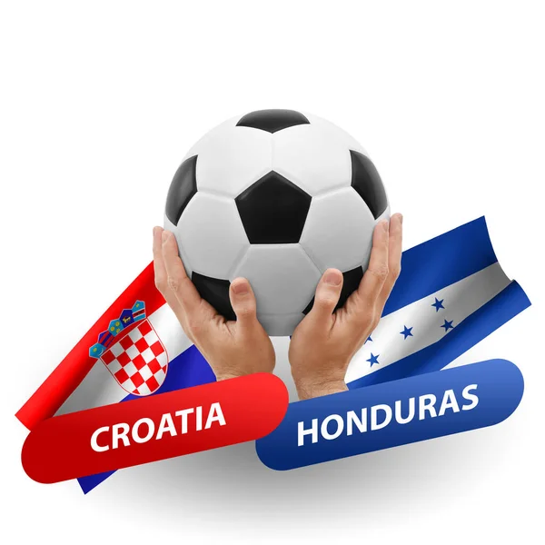 Soccer Football Competition Match National Teams Croatia Honduras — ストック写真