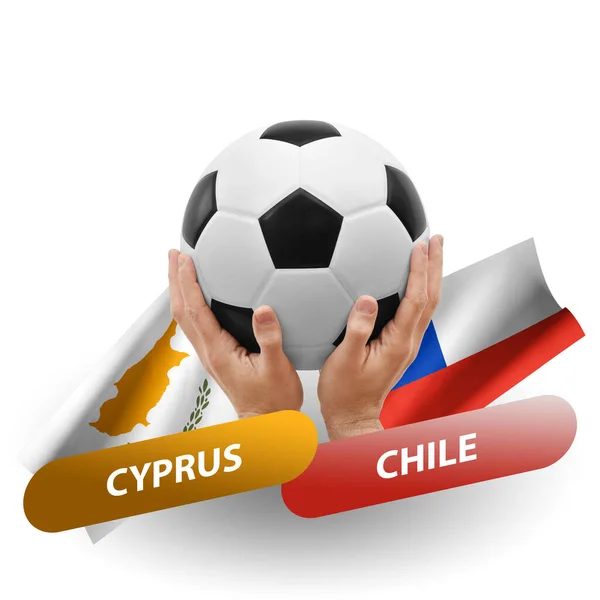 Soccer Football Competition Match National Teams Cyprus Chile — Fotografia de Stock