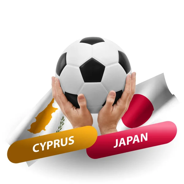 Soccer Football Competition Match National Teams Cyprus Japan — Stock fotografie