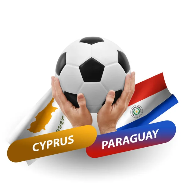 Soccer Football Competition Match National Teams Cyprus Paraguay — Stock fotografie