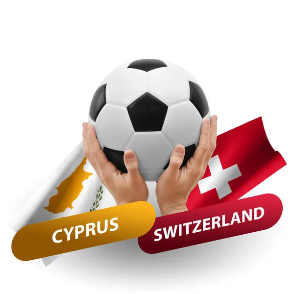 Soccer Football Competition Match National Teams Cyprus Switzerland — Φωτογραφία Αρχείου