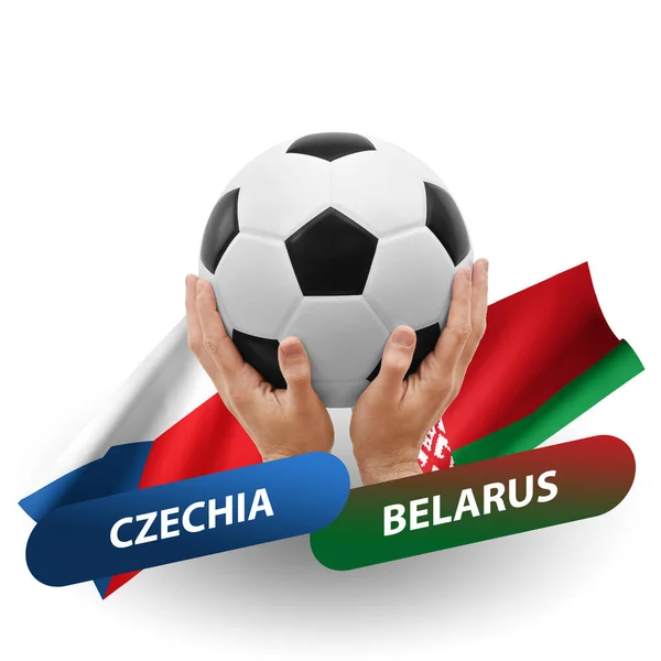 Soccer Football Competition Match National Teams Czechia Belarus — Photo