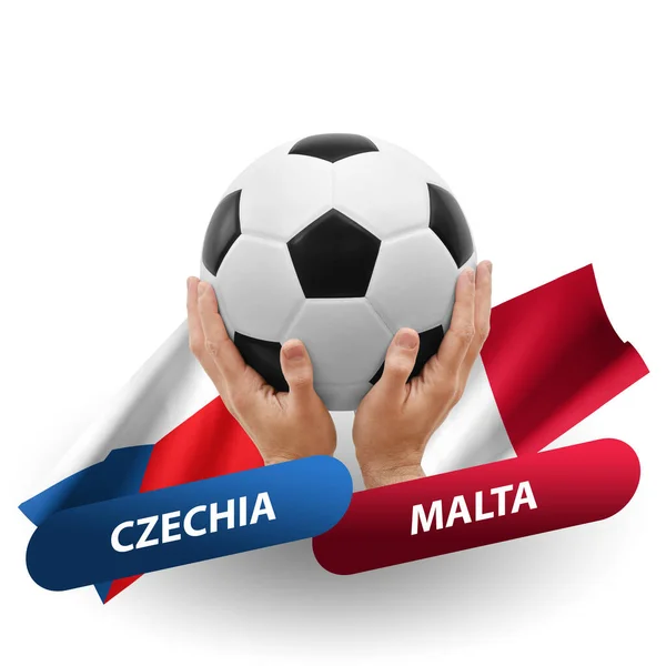Soccer Football Competition Match National Teams Czechia Malta — Photo
