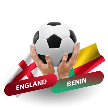 Soccer football competition match, national teams england vs benin