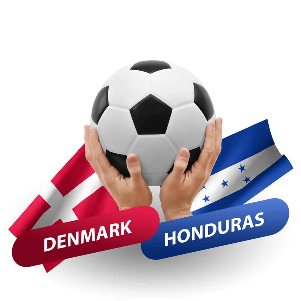 Soccer Football Competition Match National Teams Denmark Honduras — Stock Fotó
