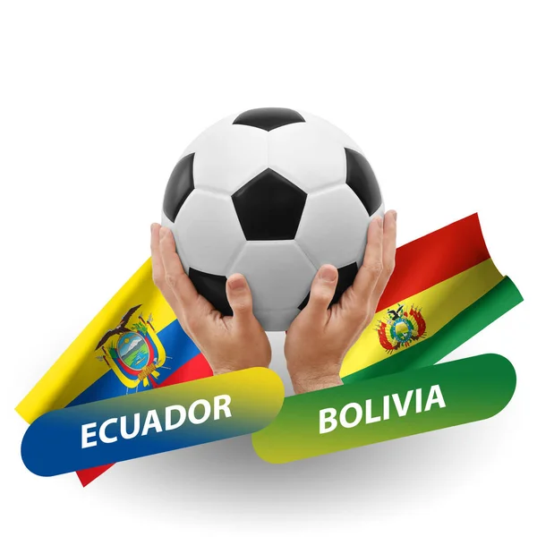 Soccer Football Competition Match National Teams Ecuador Bolivia — Stock Fotó