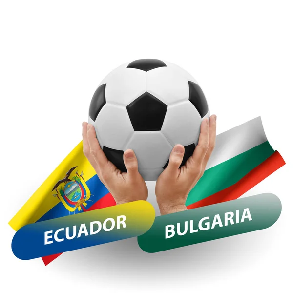 Soccer Football Competition Match National Teams Ecuador Bulgaria — ストック写真