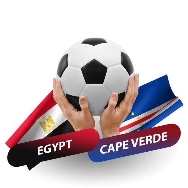 Soccer Football Competition Match National Teams Egypt Cape Verde — ストック写真