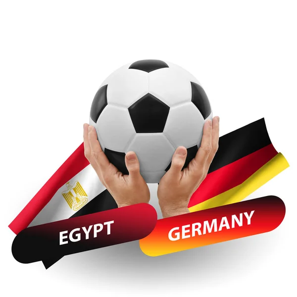 Soccer Football Competition Match National Teams Egypt Germany — Φωτογραφία Αρχείου