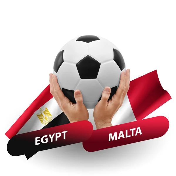 Soccer Football Competition Match National Teams Egypt Malta — ストック写真