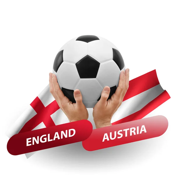Football Match Compétition Football Équipes Nationales Angleterre Autriche — Photo