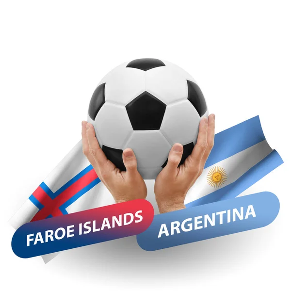 Soccer Football Competition Match National Teams Faroe Islands Argentina — Fotografia de Stock