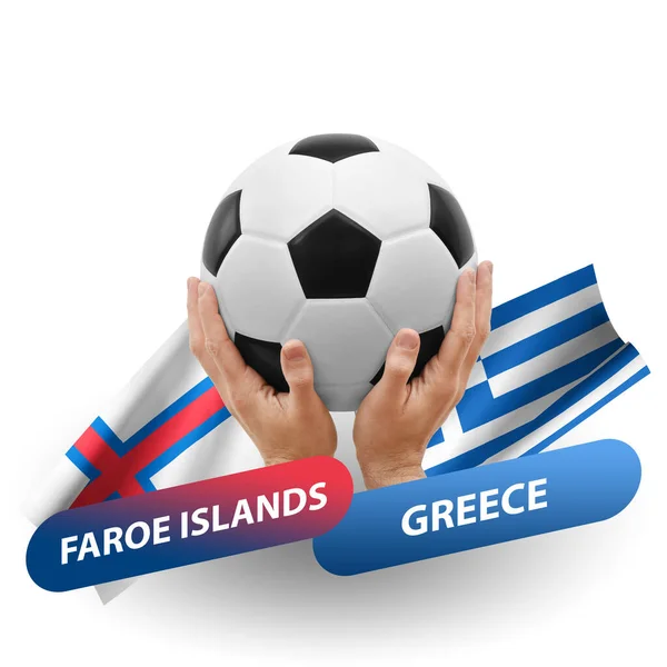 Soccer Football Competition Match National Teams Faroe Islands Greece — Photo