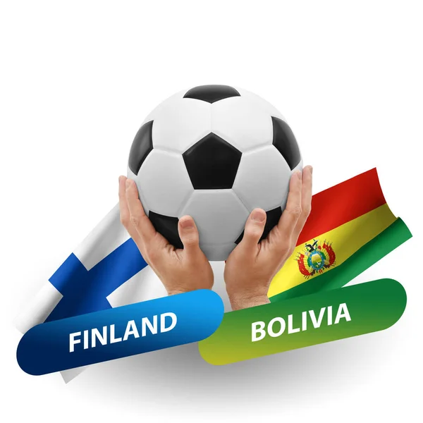 Ποδόσφαιρο Αγώνα Ποδοσφαίρου Εθνικές Ομάδες Finland Bolivia — Φωτογραφία Αρχείου