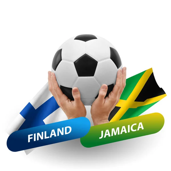 Soccer Football Competition Match National Teams Finland Jamaica — Fotografia de Stock