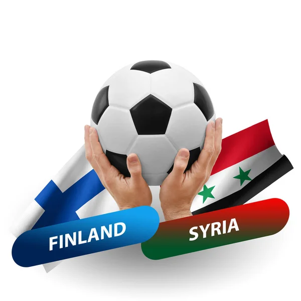 Soccer Football Competition Match National Teams Finland Syria — 图库照片