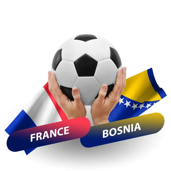 Football Match Compétition Football Équipes Nationales France Bosnia — Photo