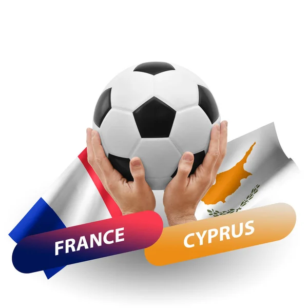 Soccer Football Competition Match National Teams France Cyprus — Stock fotografie