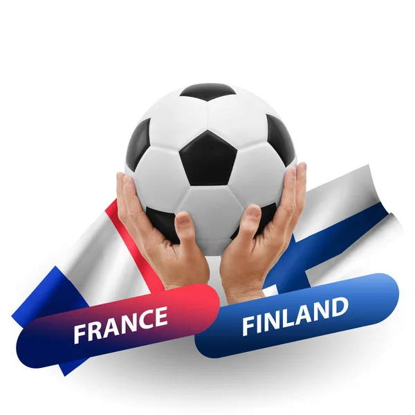 Soccer Football Competition Match National Teams France Finland — Fotografia de Stock