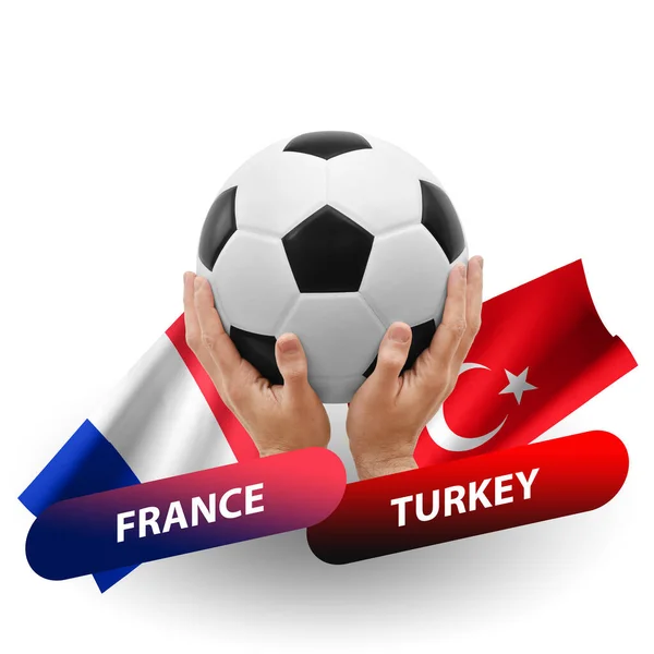 Soccer Football Competition Match National Teams France Turkey — Φωτογραφία Αρχείου