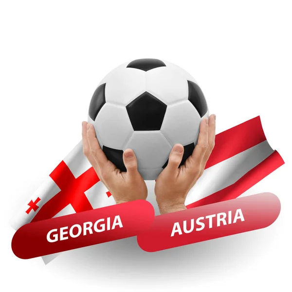 Soccer Football Competition Match National Teams Georgia Austria — Φωτογραφία Αρχείου