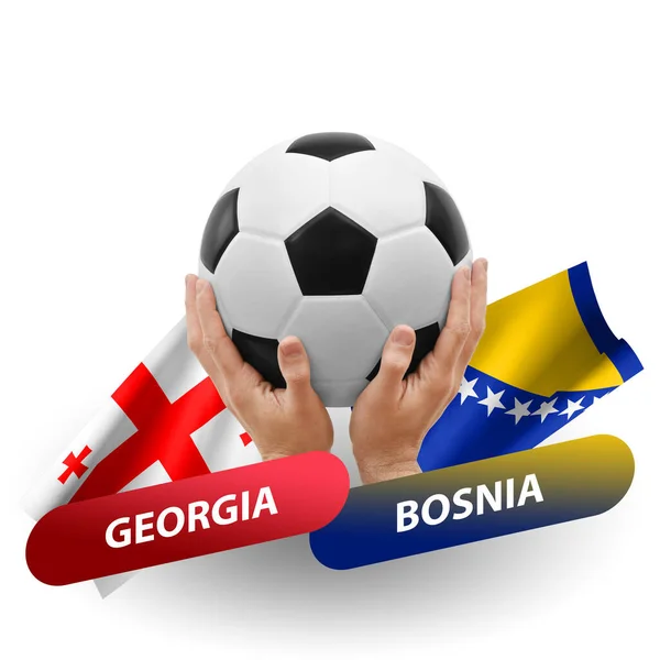 Soccer Football Competition Match National Teams Georgia Bosnia — Photo