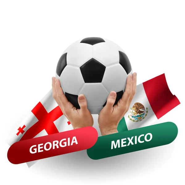Soccer Football Competition Match National Teams Georgia Mexico — Stock fotografie