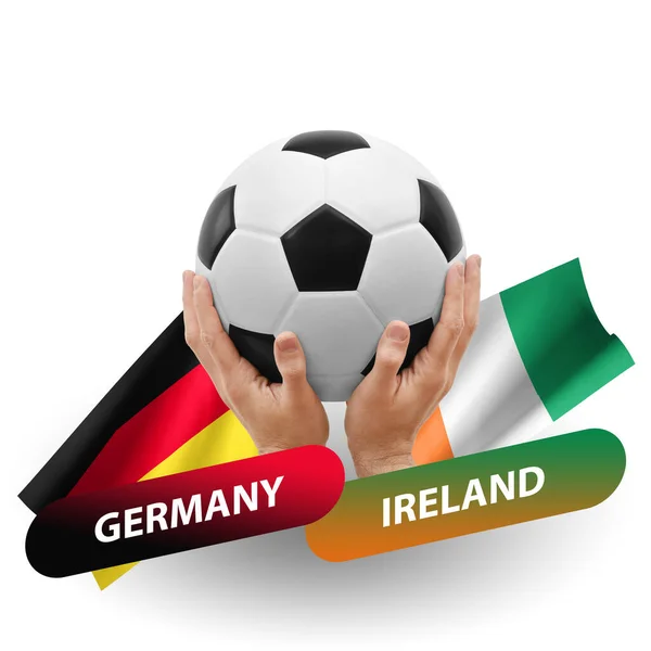 Soccer Football Competition Match National Teams Germany Ireland — 图库照片