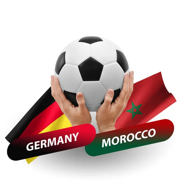 Soccer Football Competition Match National Teams Germany Morocco — ストック写真
