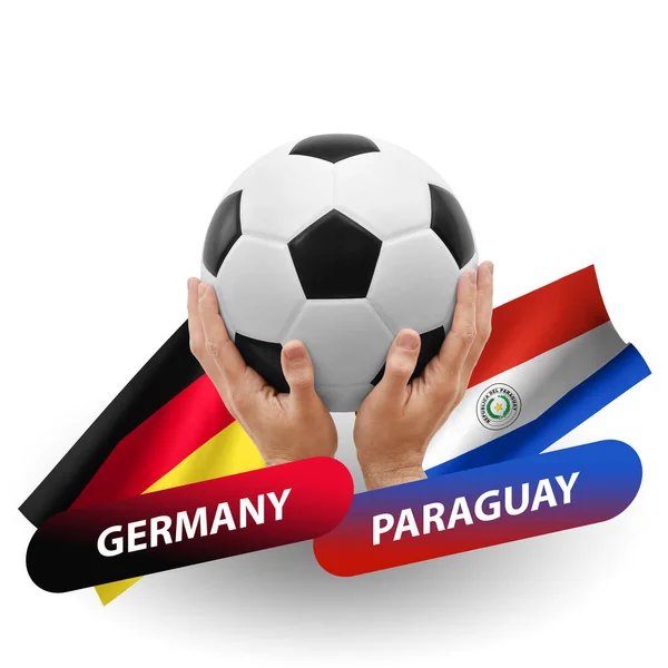 Soccer Football Competition Match National Teams Germany Paraguay — Stock Fotó
