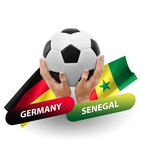 Soccer Football Competition Match National Teams Germany Senegal — Stock Fotó