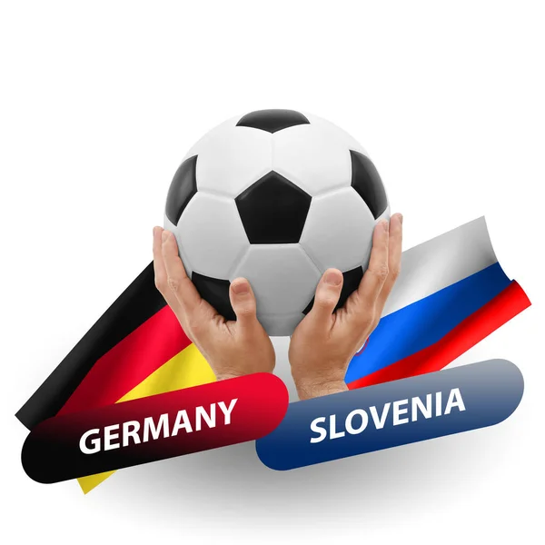 Football Match Compétition Football Équipes Nationales Germany Slovenia — Photo