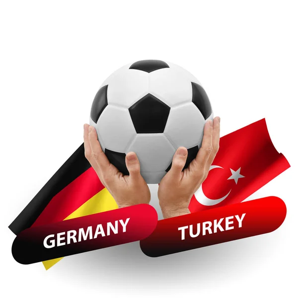 サッカーの試合 ドイツ代表対トルコ — ストック写真