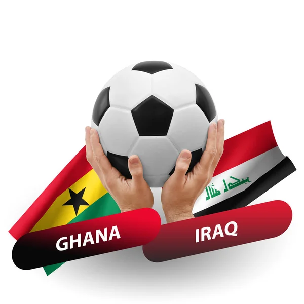 Soccer Football Competition Match National Teams Ghana Iraq — Stock Photo, Image