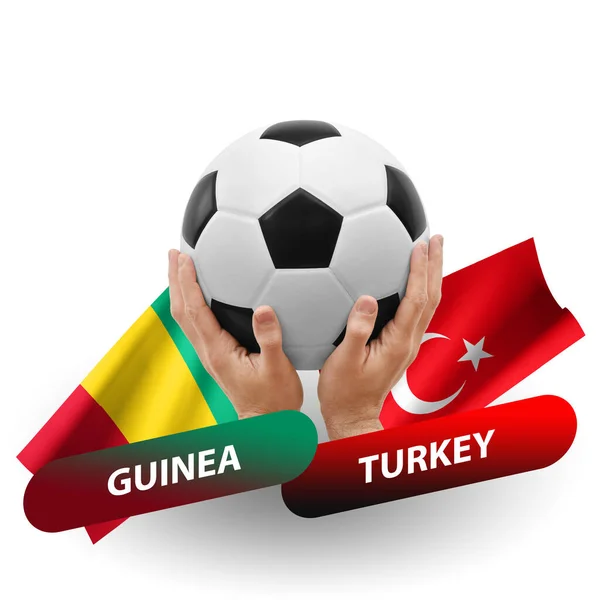 Soccer Football Competition Match National Teams Guinea Turkey — Stock Photo, Image